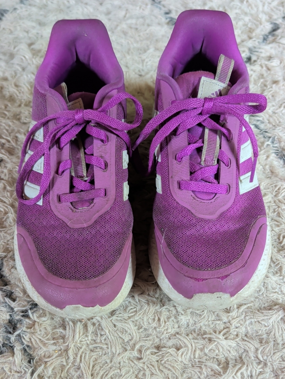 Kid's Adidas Athletic Sneakers in Vibrant Purple
